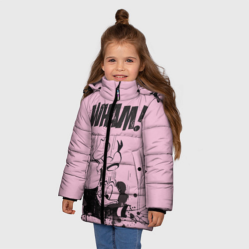 Зимняя куртка для девочки WHAM! / 3D-Черный – фото 3