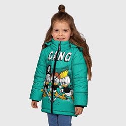 Куртка зимняя для девочки Gang, цвет: 3D-черный — фото 2