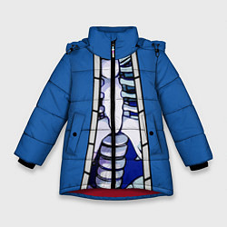 Куртка зимняя для девочки КУРТКА САНСА SANS, цвет: 3D-красный
