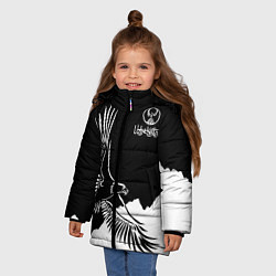 Куртка зимняя для девочки Узбекистан, цвет: 3D-черный — фото 2