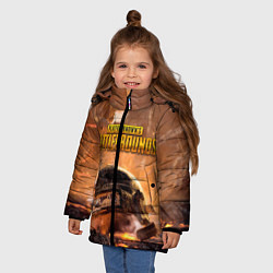 Куртка зимняя для девочки PlayerUnknowns Battlegrounds, цвет: 3D-красный — фото 2