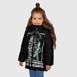 Куртка зимняя для девочки Исраэль Адесанья, цвет: 3D-черный — фото 2