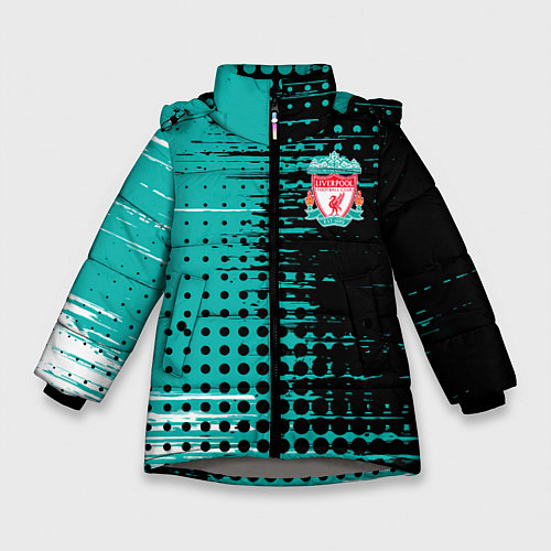Зимняя куртка для девочки Liverpool Ливерпуль / 3D-Светло-серый – фото 1