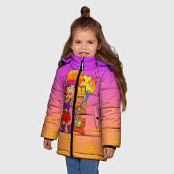 Куртка зимняя для девочки Brawl Stars Amber, цвет: 3D-черный — фото 2