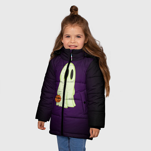 Зимняя куртка для девочки Halloween / 3D-Черный – фото 3