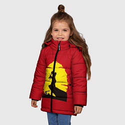 Куртка зимняя для девочки КОРОЛЬ БАРТ, цвет: 3D-черный — фото 2