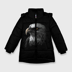 Куртка зимняя для девочки Орлан, цвет: 3D-черный