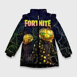 Куртка зимняя для девочки Fortnite Jack Gourdon, цвет: 3D-черный