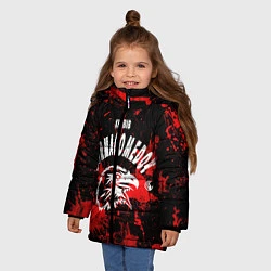 Куртка зимняя для девочки Khabib, цвет: 3D-красный — фото 2
