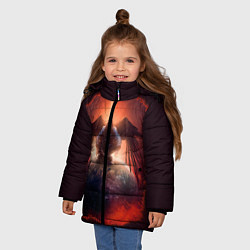 Куртка зимняя для девочки АНГЕЛ, цвет: 3D-светло-серый — фото 2