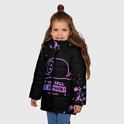 Куртка зимняя для девочки Fall Guys, цвет: 3D-черный — фото 2