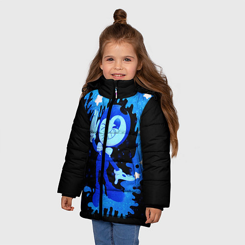 Зимняя куртка для девочки Bendy And The Ink Machine / 3D-Черный – фото 3