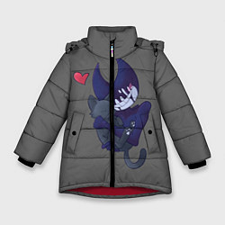 Куртка зимняя для девочки Bendy And The Ink Machine, цвет: 3D-красный
