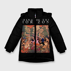 Куртка зимняя для девочки BRING ME THE HORIZON, цвет: 3D-черный