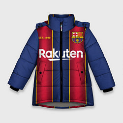 Куртка зимняя для девочки BARCELONA 2021 - ДОМАШНЯЯ, цвет: 3D-светло-серый