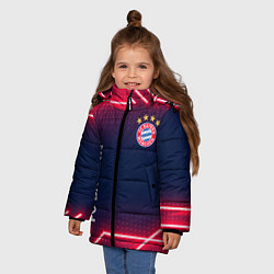 Куртка зимняя для девочки БАВАРИЯ, цвет: 3D-черный — фото 2