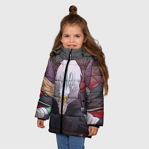 Зимняя куртка для девочки Томура Шигараки Z / 3D-Черный – фото 3