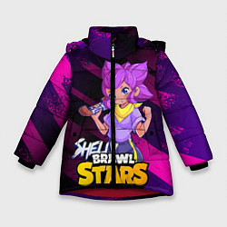 Куртка зимняя для девочки Brawl Stars Shelly, цвет: 3D-красный
