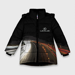 Куртка зимняя для девочки Night route, цвет: 3D-черный