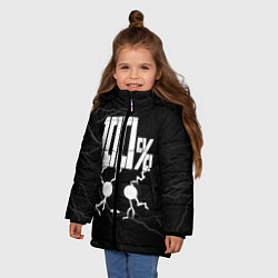 Куртка зимняя для девочки Mob psycho 100 Z, цвет: 3D-светло-серый — фото 2