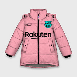 Куртка зимняя для девочки BARCELONA резервная 2021, цвет: 3D-светло-серый