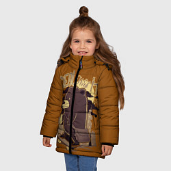 Куртка зимняя для девочки Смирись с этим, цвет: 3D-светло-серый — фото 2