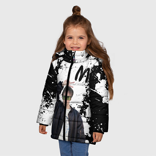 Зимняя куртка для девочки СЛАВА МАРЛОУ / 3D-Черный – фото 3