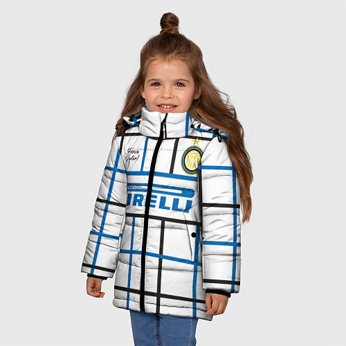 Зимняя куртка для девочки INTER выездная 2021 / 3D-Черный – фото 3