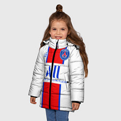 Куртка зимняя для девочки PSG, выездная сезон 2021, цвет: 3D-черный — фото 2