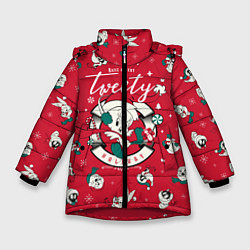 Куртка зимняя для девочки Tweety, цвет: 3D-красный