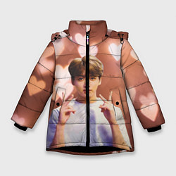 Куртка зимняя для девочки JUNGKOOK BTS, цвет: 3D-черный