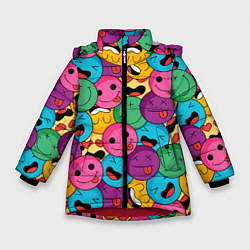 Куртка зимняя для девочки Pattern, цвет: 3D-красный