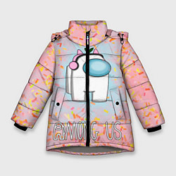 Куртка зимняя для девочки Among Us Девочкам, цвет: 3D-светло-серый