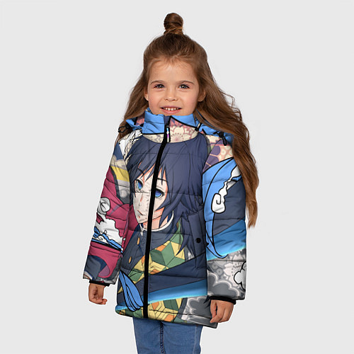 Зимняя куртка для девочки ГИЮ ТОМИОКА ФРЕСКА / 3D-Черный – фото 3