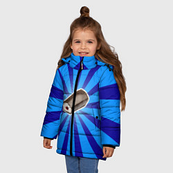 Куртка зимняя для девочки Глазированный сырок, цвет: 3D-красный — фото 2