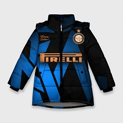Куртка зимняя для девочки INTER, цвет: 3D-светло-серый