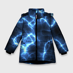 Куртка зимняя для девочки Электро, цвет: 3D-черный