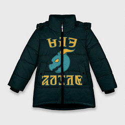 Куртка зимняя для девочки Университет Бритчестера, цвет: 3D-черный