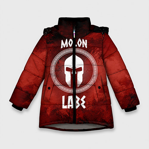 Зимняя куртка для девочки Molon Labe / 3D-Светло-серый – фото 1