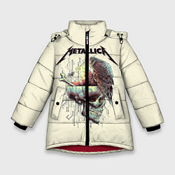 Куртка зимняя для девочки Metallica, цвет: 3D-красный