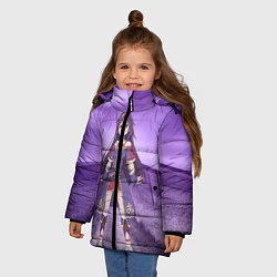 Куртка зимняя для девочки Юки Конно, цвет: 3D-черный — фото 2