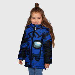 Куртка зимняя для девочки AMONG US - СОНИК, цвет: 3D-черный — фото 2