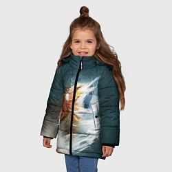 Куртка зимняя для девочки Йорек, цвет: 3D-черный — фото 2