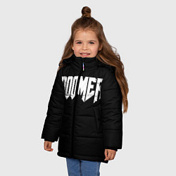 Куртка зимняя для девочки Doomer, цвет: 3D-черный — фото 2