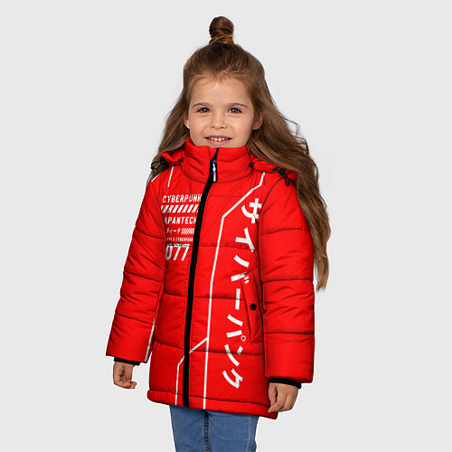 Зимняя куртка для девочки CYBERPUNK FASHION / 3D-Черный – фото 3
