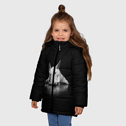 Куртка зимняя для девочки Puppy, цвет: 3D-черный — фото 2