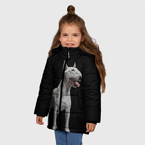 Зимняя куртка для девочки Bully / 3D-Черный – фото 3
