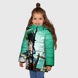 Куртка зимняя для девочки GENSHIN IMPACT, ВЕНТИ, цвет: 3D-черный — фото 2