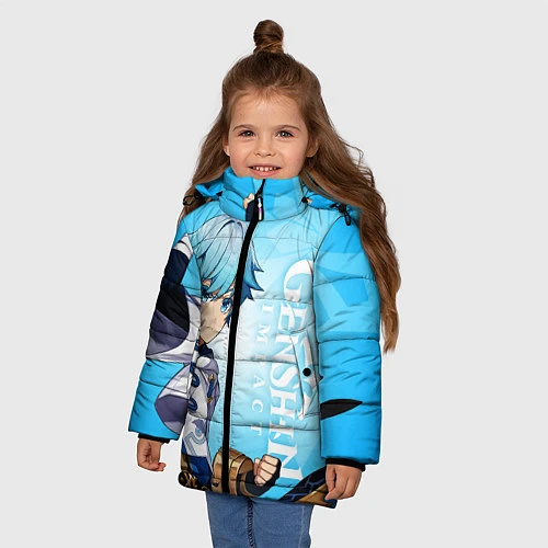 Зимняя куртка для девочки GENSHIN IMPACT, ЧЖУН ЮНЬ / 3D-Черный – фото 3