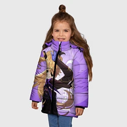 Куртка зимняя для девочки GENSHIN IMPACT, ФИШЛЬ, цвет: 3D-черный — фото 2